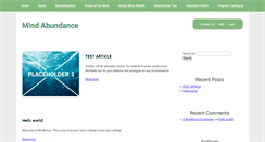 Desktop Screenshot of mindabundance.com