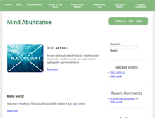 Tablet Screenshot of mindabundance.com
